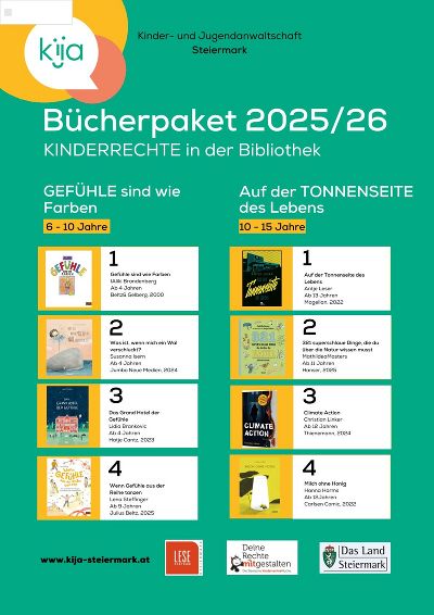 Bücherpakete für Kinder von 6 bis 10 und von 10 bis 15
