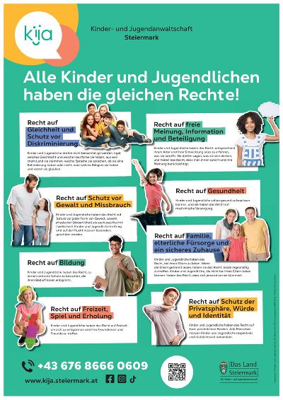 Poster betreffend Kinderrechte für Bibliotheken